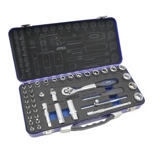آچار بکس اپکس مدل smt 3_8 inch apx1542  taiwan socket tools set مجموعه 42 عددی