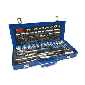 آچار بکس باس مدل bos24pc مجموعه 24 عددی