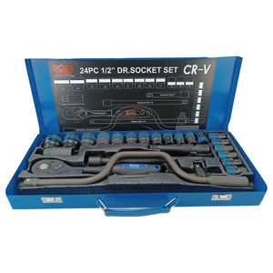 آچار بکس باس مدل crv black مجموعه 24 عددی