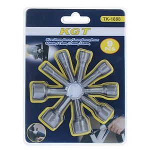 آچار بکس سر دریلی کی جی تی مدل k g t  009  بسته 9 عددی