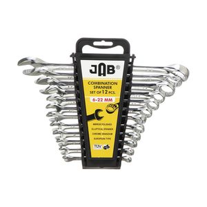 آچار یکسر تخت و یکسر رینگی جاب مدل  mm 622 مجموعه 12 عددی