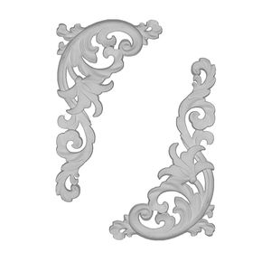 ابزار پیش ساخته مدل گل موتیف جفتی پی وی سی کد 153 بسته 2 عددی