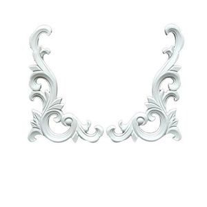 ابزار پیش ساخته مدل گل موتیف جفتی پی وی سی کد 158 بسته 2 عددی