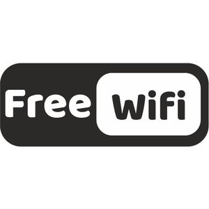 استیکر طرح وای فای رایگان کد o 1 بسته 4 عددی