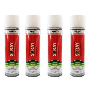اسپری رنگ سفید واکو مدل 300ml حجم 1.200 لیتر بسته 4 عددی