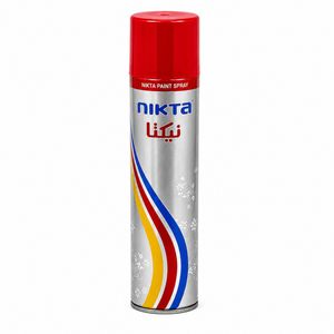 اسپری رنگ قرمز براق نیکتا مدل paint spray حجم 300 میلی‌لیتر
