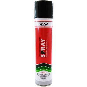 اسپری رنگ مشکی مات واکو کد vak617 حجم 300 میلی متر