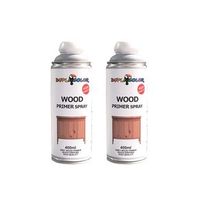 اسپری رنگ پرایمر چوب دوپلی کالر مدل wood حجم 400 میلی لیتر مجموعه 2 عددی