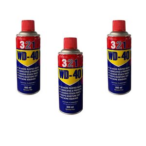 اسپری روان کننده 123 مدل wd 40 حجم 400 میلی لیتر بسته 3 عددی