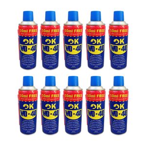 اسپری روان کننده اوکی مدل wd 40 حجم 450 میلی لیتر بسته 10 عددی