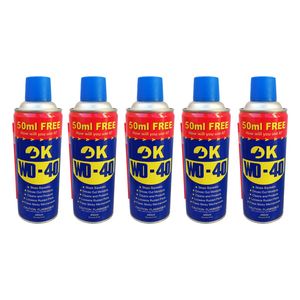 اسپری روان کننده اوکی مدل زنگ بر کد wd 40 حجم 450 میلی لیتر بسته 5 عددی