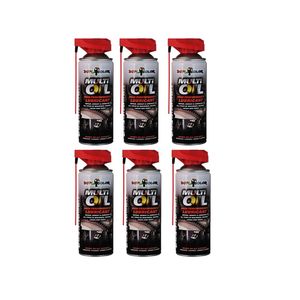اسپری روان کننده دوپلی کالر مدل multi oil سوسماری حجم 400 میلی لیتر مجموعه 6 عددی