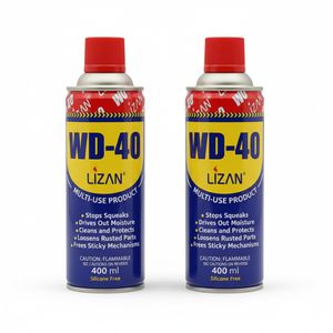 اسپری روان کننده لیزان مدل wd 40 حجم 400 میلی لیتر بسته 2 عددی