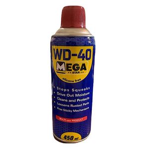 اسپری روان کننده مگا استار مدل wd 40 حجم 450 میلی لیتر