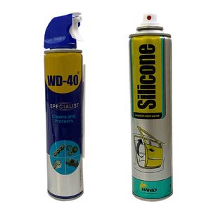 اسپری روان کننده و براق کننده ناهید مدل wd 40 حجم 300 میلی لیتر مجموعه دو عددی