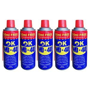 اسپری روان کننده و زنگ بر اوکی مدل wd 40 حجم 450 میلی لیتر بسته 5 عددی
