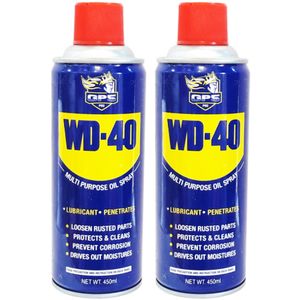 اسپری روان کننده و زنگ بر جی پی اس گل پخش مدل wd 40 حجم 450 میلی لیتر بسته 2 عددی