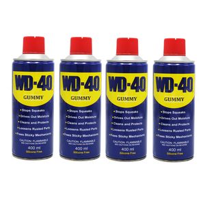 اسپری روان کننده گامی مدل wd 40 حجم 400 میلی لیتر مجموعه 4 عددی