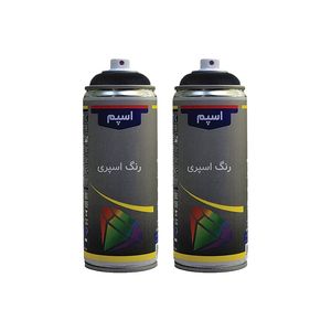 اسپری مشکی مات اسپم مدل pm حجم 300 میلی لیتر مجموعه 2عددی