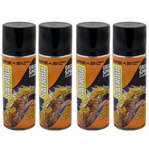 اسپری گریس سافروف مدل grsl45 حجم 450 میلی لیتر بسته 4 عددی