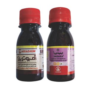 ایمیداکلوپراید و پرمترین آریا شیمی مدل کنفیدور آمبوش حجم 60 میلی لیتر مجموعه 2 عددی