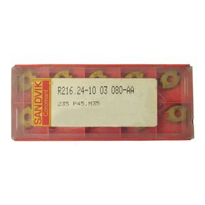 اینسرت تراشکاری سندویک مدل r216.24 10 03 080 aa کد 235 بسته 10 عددی