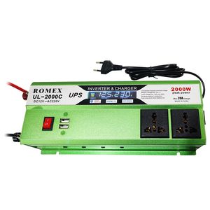 اینورتر شارژر شبه سینوسی رومکس مدل ul 2000c با ظرفیت 2000 وات