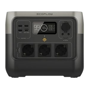 باتری خورشیدی اکوفلو مدل river 2 pro portable power station ظرفیت 768 وات ساعت