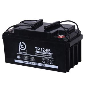 باتری خورشیدی تلکو پاور مدل tp 12 65 ظرفیت 60 آمپر ساعت