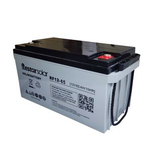 باتری خورشیدی رستار سولار مدل 12v 65ah ظرفیت 65 آمپر