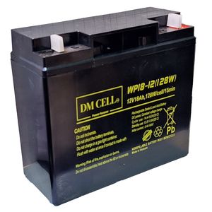 باتری سیلد اسید 12 ولت 18 آمپر ساعت دی ام سل مدل 12v 18ah