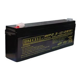 باتری سیلد اسید 12 ولت 2.3 آمپر ساعت دی ام مدل 12v 2.3