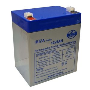 باتری سیلد اسید 12 ولت 5 آمپر ساعت ایبیزا مدل 12v 5ah ti