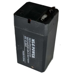 باتری سیلد اسید 4 ولت 500 میلی آمپر ام ال جی پاور مدل mp 0.5
