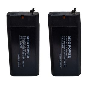 باتری سیلد اسید 4 ولت 800 میلی آمپر ساعت ام ال جی پاور مدل 4v 800mah بسته دو عددی