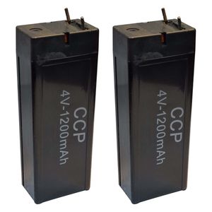 باتری سیلد اسید 4 ولت سی سی پی مدل 4v 1200mah ظرفیت  1200 میلی آمپر ساعت بسته دو عددی