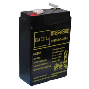باتری سیلد اسید 6 ولت 2.8 آمپر ساعت دی ام مدل 6v 2.8