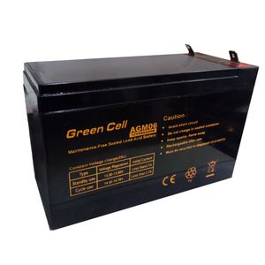 باتری یو پی اس 12 ولت 9 آمپر ساعت گرین سل مدل gc 9ah