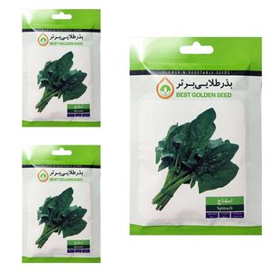بذر اسفناج بذر طلایی برتر کد btb 87 مجموعه 3 عددی