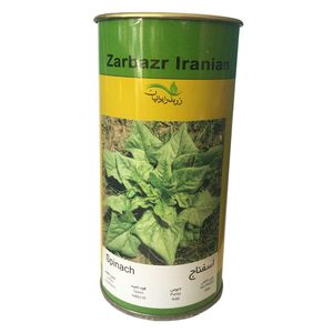 بذر اسفناج زر بذر ایرانیان قوطی 100 گرمی کد gh100g 14
