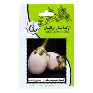 بذر بادمجان سفید زینتی دلمه ای آرکا بذر ایرانیان کد ark 194