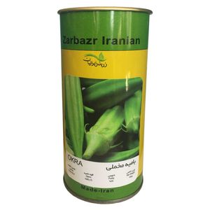 بذر بامیه مخملی زر بذر ایرانیان قوطی 100 گرمی مدل gh100g 36