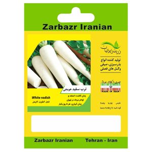 بذر ترب سفید هویجی زربذر ایرانیان کد zbp 06