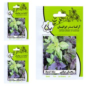 بذر ریحان میکس آرکا بذر ایرانیان کد 133 ark مجموعه 3 عددی