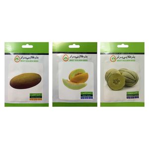 بذر طالبی و خربزه بذر طلایی برتر کد p tkh bzt 03 مجموعه 3 عددی