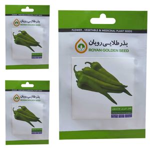 بذر فلفل شیرین چارلستون بذر طلایی رویان کد bzt 149 مجموعه 3 عددی