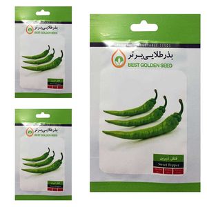 بذر فلفل قلمی شیرین بذر طلایی برتر کد btb 60 مجموعه 3 عددی
