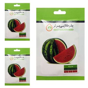 بذر هندوانه کریمسون بذر طلایی برتر کد btb 84 مجموعه 3 عددی