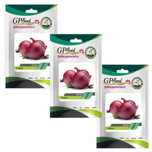 بذر پیاز قرمز گلبرگ پامچال کد gpf 106 مجموعه 3 عددی