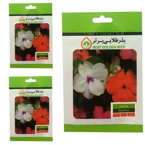 بذر گل حنا الوان بذر طلایی برتر کد btb 14 مجموعه 3 عددی